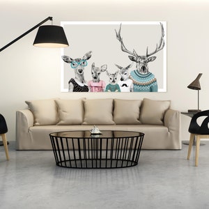 Deer wall decor 120x80 cm RODZINKA 23: 02169 zdjęcie 3