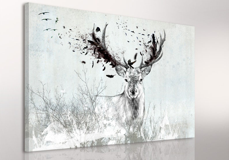 Deer wall decor 120x80 cm Przemijanie zdjęcie 1