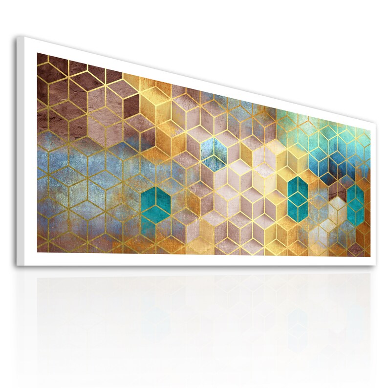 immagine su tela 150x60cm ABSTRACT WALL immagine 3