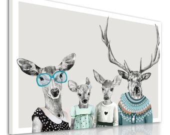 Deer wall decor 120x80 cm - DAUGHTERS