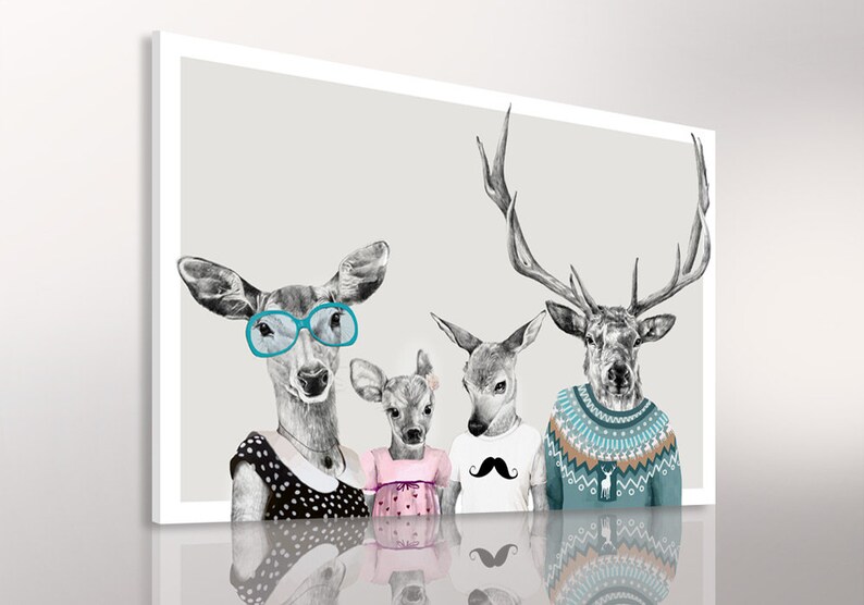 Deer wall decor 120x80 cm STARSZY BRAT 02199 zdjęcie 3