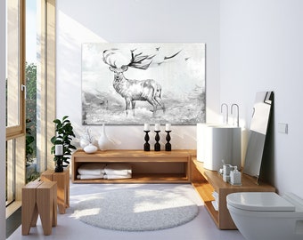 Deer print on canvas 120x80 cm - Passing 02231