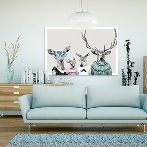 Deer wall decor 120x80 cm STARSZY BRAT 02199 zdjęcie 1