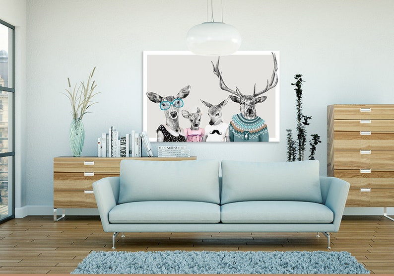 Deer wall decor 120x80 cm STARSZY BRAT 02199 zdjęcie 1