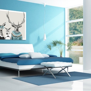 Deer wall decor 100x80 cm FAMILY 21: 02166 image 2