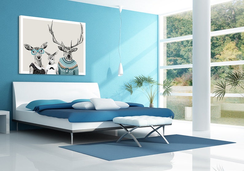 Deer wall decor 100x80 cm FAMILY 21: 02166 image 2