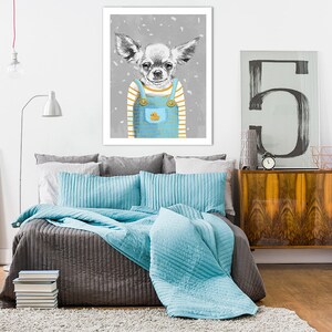 Dogs wall art canvas 80x100 cm Chihuahua DOG 02176 image 4