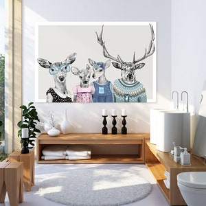 Deer wall decor 120x80 cm DAUGHTERS 02160 image 3