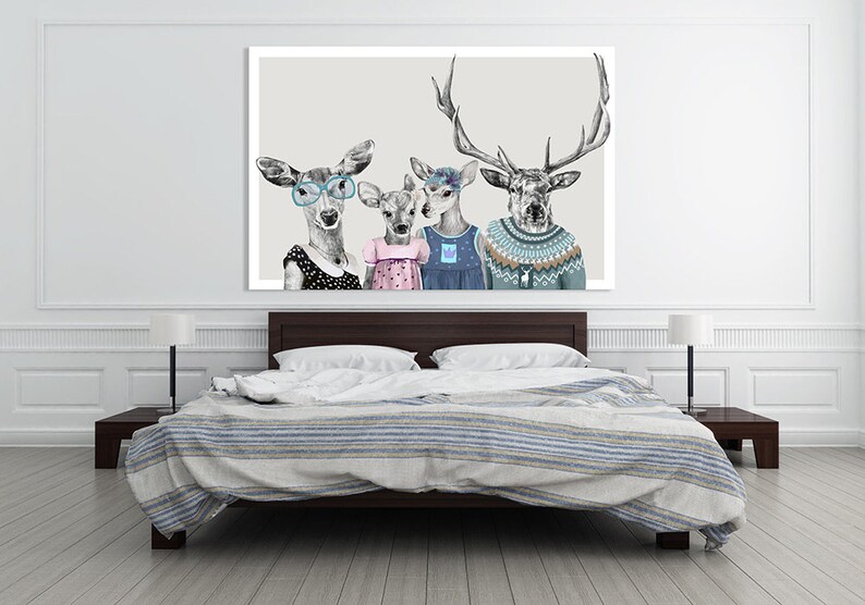 Deer wall decor 120x80 cm DAUGHTERS 02160 image 2