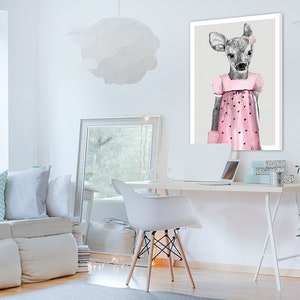 Deer print on canvas 70x100 cm SARENKA 02144 image 2