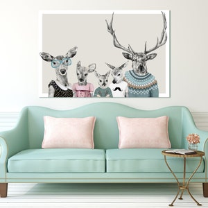 Deer wall decor 120x80 cm FAMILY 23: 02169 image 1