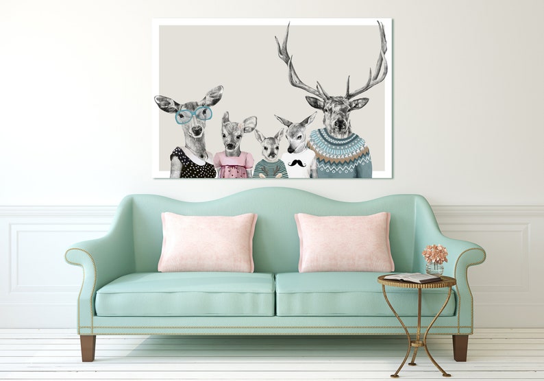 Deer wall decor 120x80 cm RODZINKA 23: 02169 zdjęcie 1