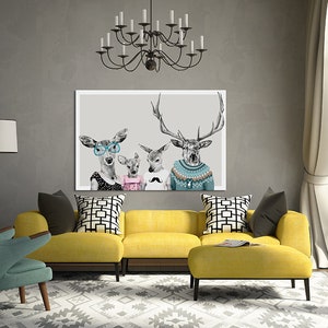 Deer wall decor 120x80 cm STARSZY BRAT 02199 zdjęcie 2