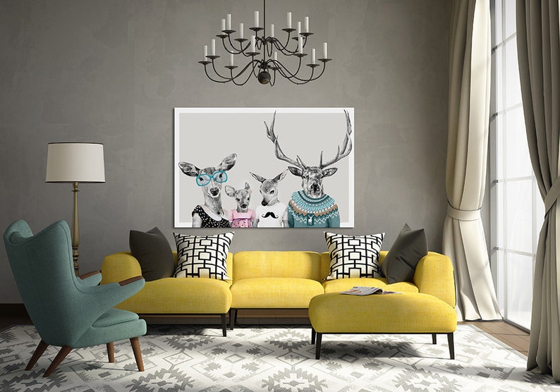 Deer wall decor 120x80 cm STARSZY BRAT 02199 zdjęcie 2