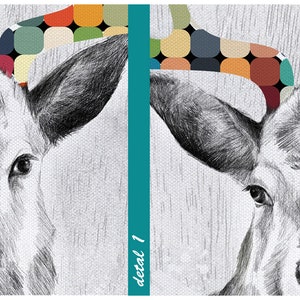 Deer print on canvas Deer 80X100 02147 image 3