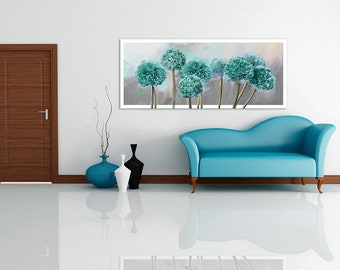 Canvasafbeelding 150x60cm + FLOWERS+