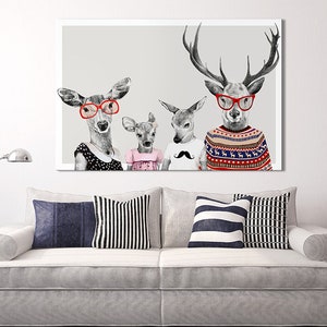 Deer wall decor 120x80 cm FAMILY 22: 02177 image 1