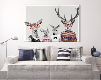 Deer wall decor 120x80 cm - RODZINKA 2+2:) 02177