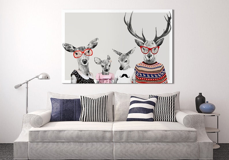 Deer wall decor 120x80 cm FAMILY 22: 02177 image 1