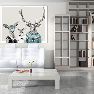 Deer wall decor 100x80 cm FAMILY 21: 02166 image 1