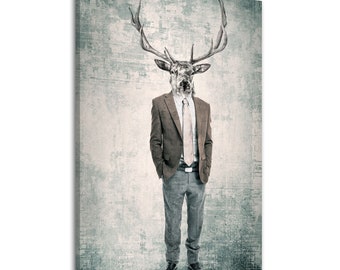 Deer print on canvas 80x120 cm - BOSS 02280