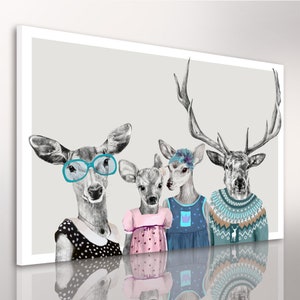 Deer wall decor 120x80 cm DAUGHTERS 02160 image 1