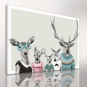 Deer wall decor 120x80 cm FAMILY 23: 02169 image 2