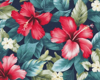 HAWAII HIBISKUS FLOWERS Fabric No. 210367
