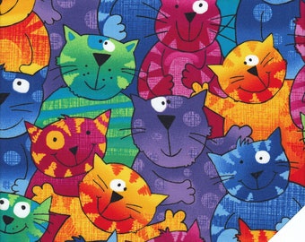 Bunte Katze Kunst Etsy