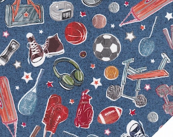 FITNESS EQUIPMENT "Man Cave" fabric No. 240301