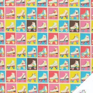 ROLLER SKATES &quot;Let the Good Times Roll&quot; SPORT Fabric No. 201257