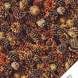 KIEFERNZAPFEN Stoff  Nr. 240307