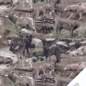 WOLVES "Yellowstone" Fabric No. 210360