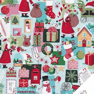 Weihnachtsstoff "CHRISTMAS WISHES Dear Santa" Nr. 241008