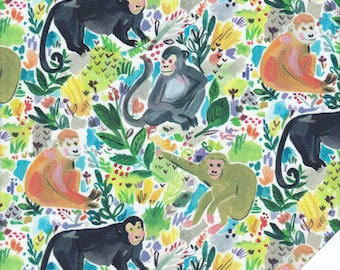 MONKEY "Multi Monkey Fun" Fabric No. 210533