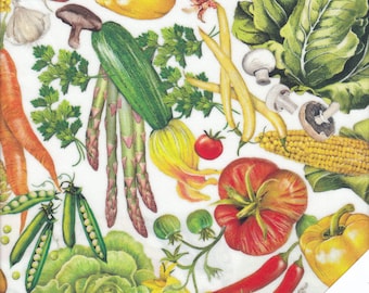 VEGETABLES "Down on the Farm" Fabric No. 200747