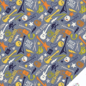 Music material ROCK ON Fabric No. 210422 image 1