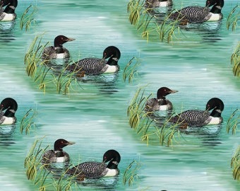 CANARDS EN ROSEAUX Tissu n° 221042