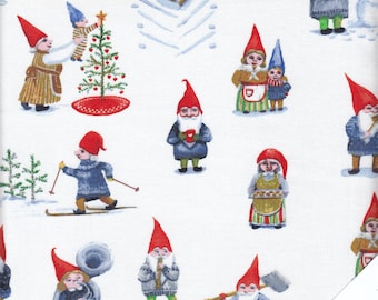 Christmas fabric "WINTER GNOMES" No. 200916