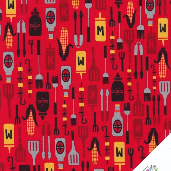 BARBECUE SEASON, "Peace, Love & BBQ" Fabric No. 210577