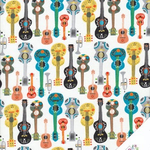 GUITARS and TRUMPETS Fabric No. 200802