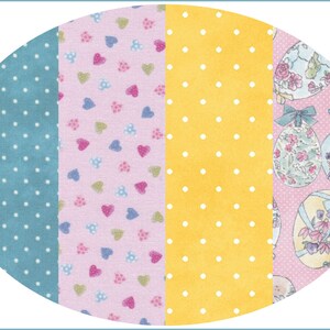 4 Fat Quarter FABRIC PACKAGE EASTER No. 220137