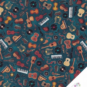 MUSICAL INSTRUMENTS Fabric No. 230913