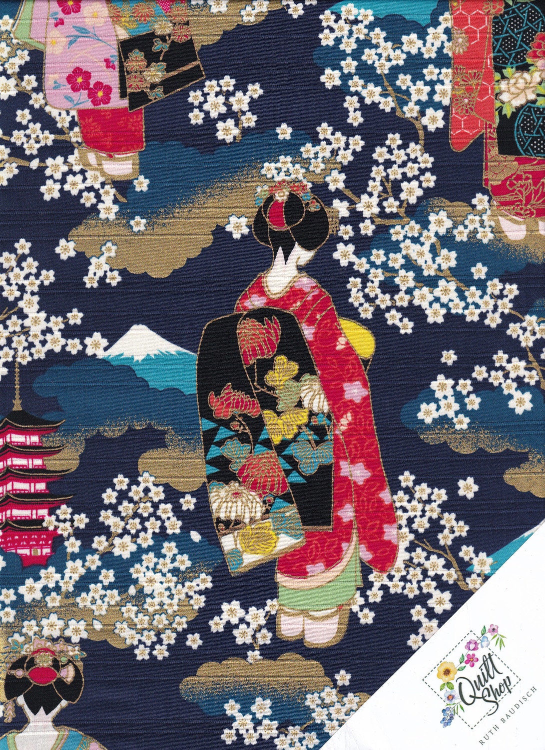 ちまきページ SATIN JAPAN FABRIC Geisha 