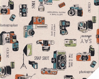 VINTAGE PHOTOGRAPHICS and CAMERAS Fabric No. 240503