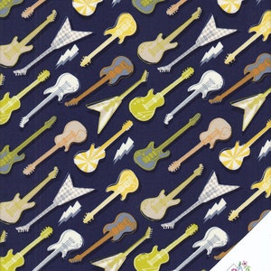 Music Fabric E-GITARREN Rock On Fabric No. 210424 image 1