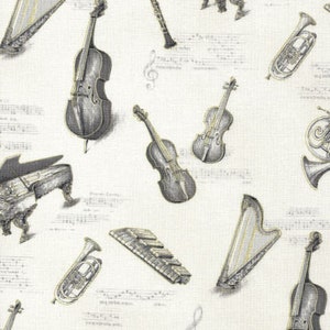 MUSICAL INSTRUMENTS Fabric No. 130622