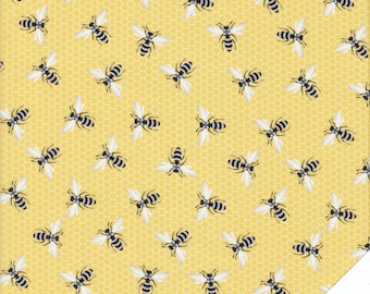 HONEYCOMB with BEES "Queen Bee" fabric no. 210823