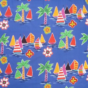 MARITIME SAILING TRIP, SAILING SHIPS FABRIC No. No. 121013