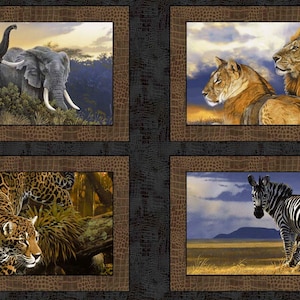 GO WILD TIERPANEL Fabric No. 200102